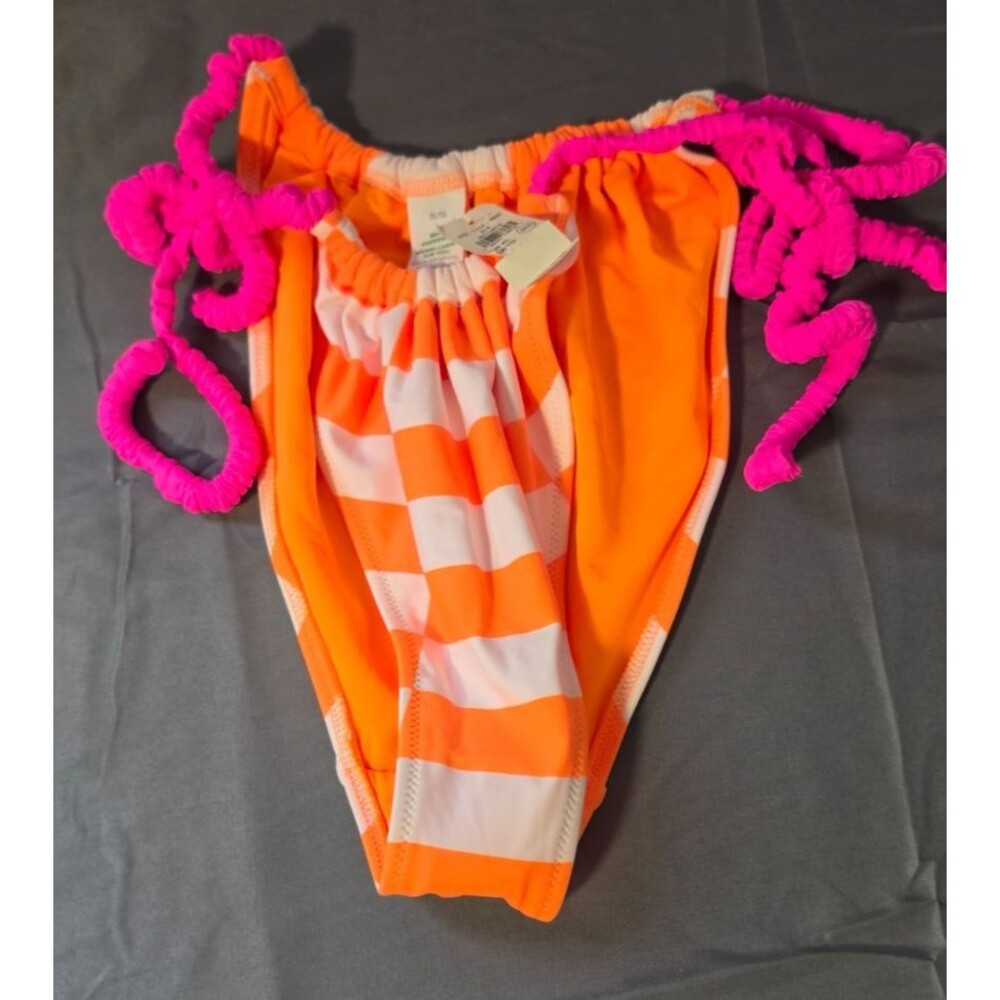 Aerie Orange Pink Cheekiest Swim Bathing Suit Bottom Size XL New $29.95